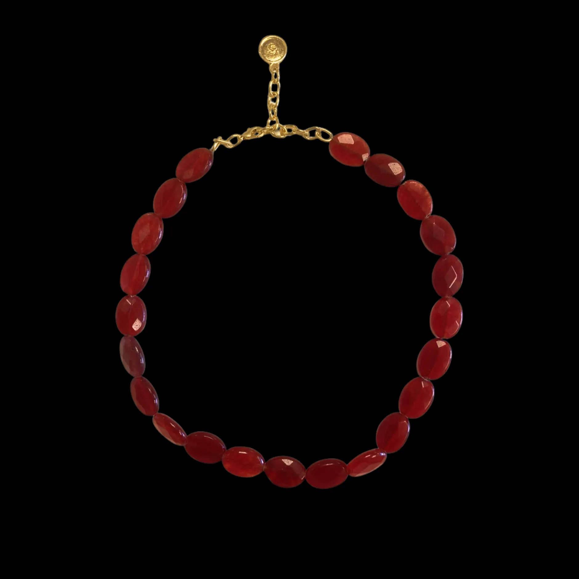 Cheap Susmie's Stolen Kiss - Garnet Necklace