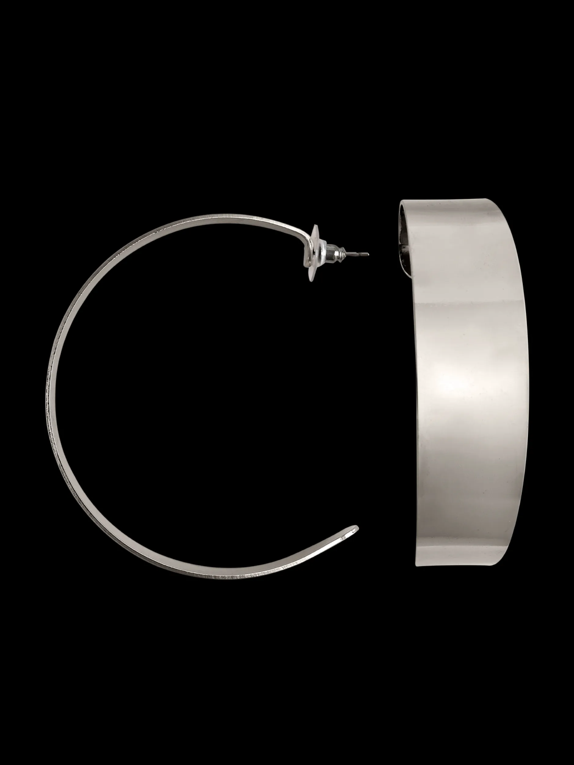 Fashion Susmie's Stronger Than Whiskey Hoops Silver